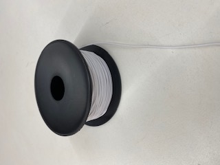 Hut-Gummi   Meterware weiß 1,5mm 