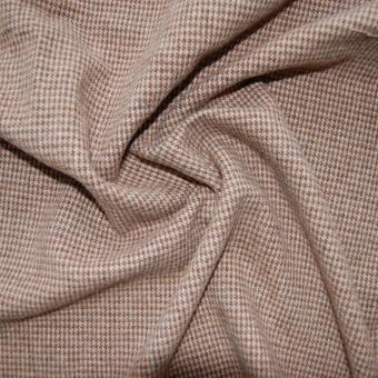Woll-Walk Pepita Romy beige-braun 