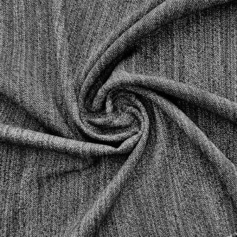 Heringbone MOULINÉ schwarz-weiß 