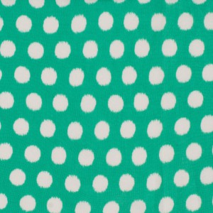 Viskose Druck  DOTS grün 