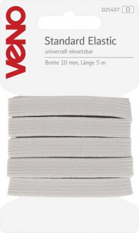 Standard  Elastik  10mm weiß    5 Meter 