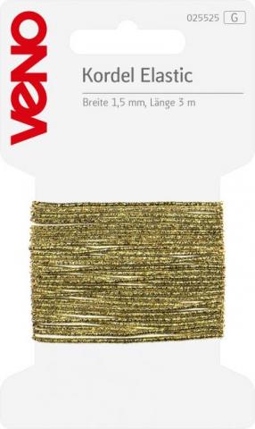 Kordel Elastic Lurex  1mm gold 