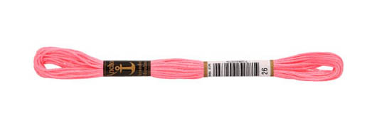 Sticktwist 8m rose  dunkel 