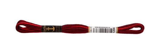 Sticktwist 8m    Multicolor dkl rot ombre 