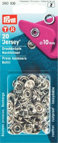 Prym NF-Nachfuellp. fuer 390107 MS Zackenring 10 mm silberfarbig 