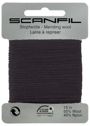 Stopfwolle Scanfil Co. 003 schwarz 