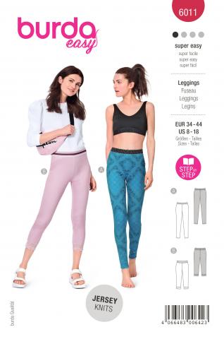 Burda 6011 Leggings 34 - 44 (DOB/EASY) 