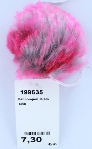 Fellpompon  Siam pink    AUSVERKAUFT 