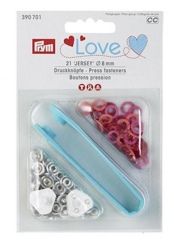 Prym Prym Love Druckknopf Jersey Color MS 8 mm rot 