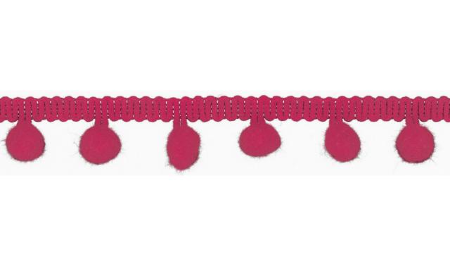 Pomponborte 10mm fuchsia 