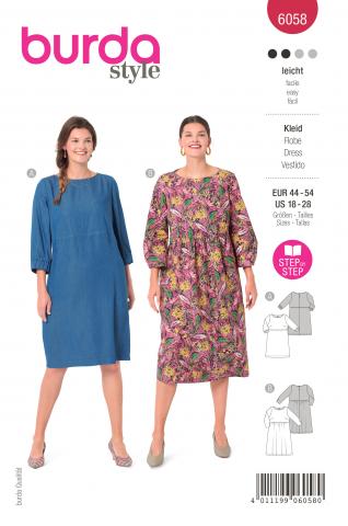 Burda 6058 Kleid 44-54 (PLUS) 