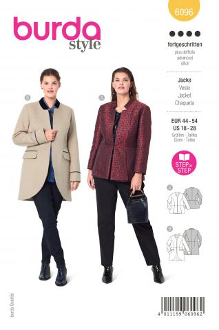 Burda 6096 Jacke 44-54 (PLUS) 