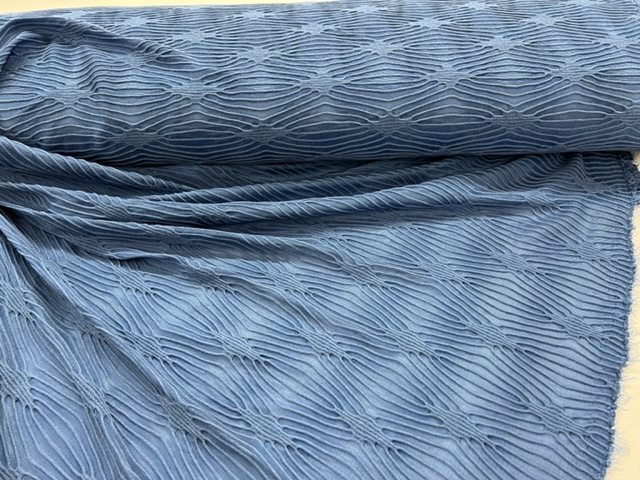 Jersey mit Biesenmuster jeansblau 