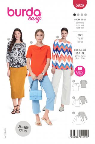 Burda 5926 Shirt 34-48 (EASY) 