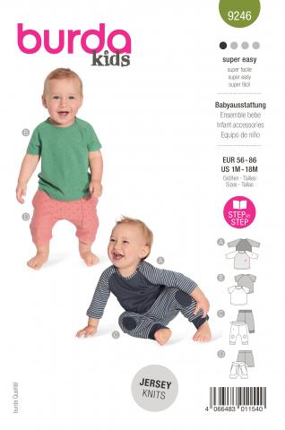 Burda 9246 Babyausstattung 56-86 (BABY) 