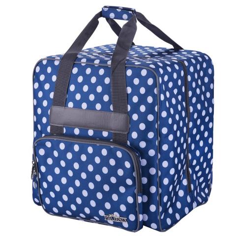 Overlocktasche Polka Dots blau H36xB39xT32 