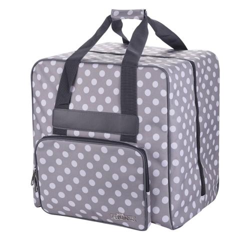 Overlocktasche Polka Dots grau H36xB39xT32 